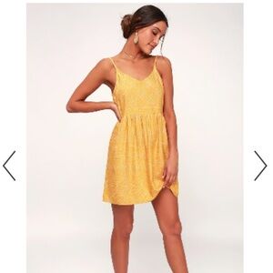 RVCA Mustard Midi Dress Size XS